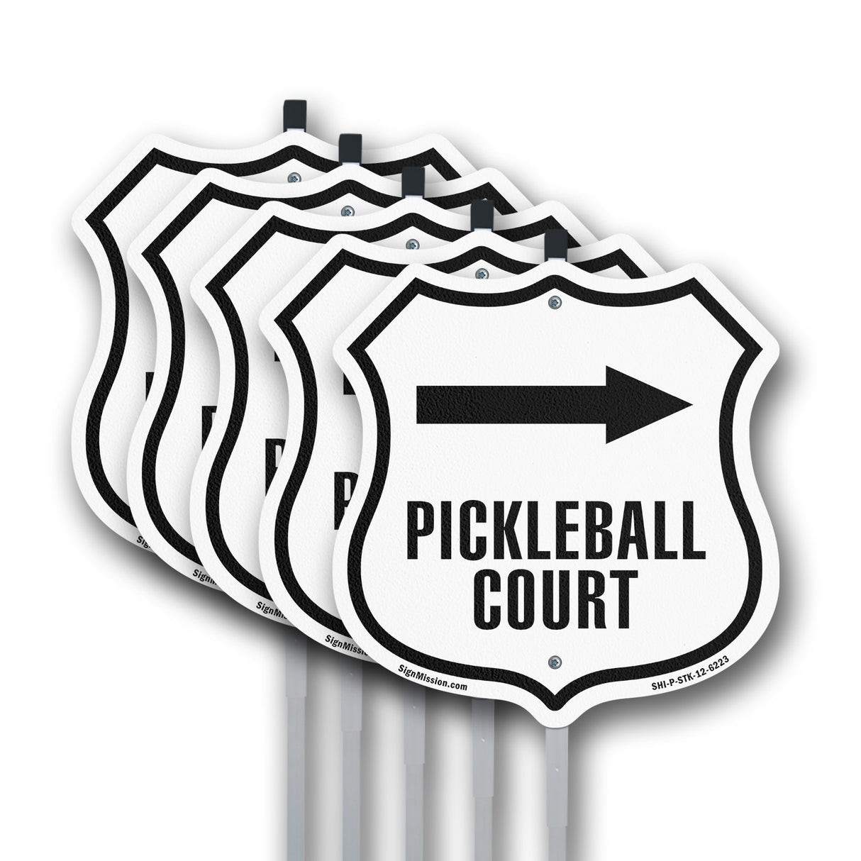 Pickleball Court Right Arrow