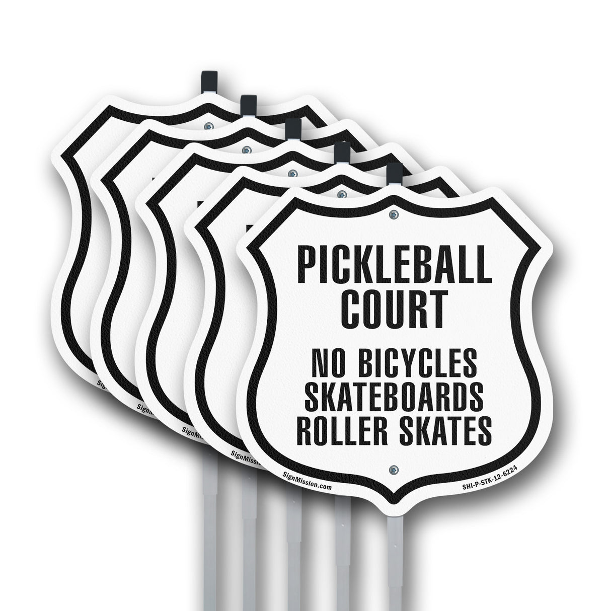 Pickleball Court No Bicycles Skateboards Rollerskates