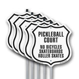 Pickleball Court No Bicycles Skateboards Rollerskates