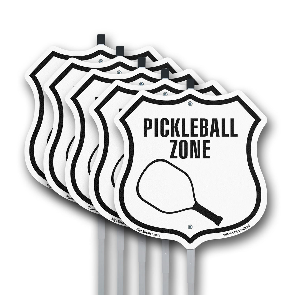 Pickleball Zone with Racquet Graphic