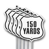 150 Yards Golf Course Running Race 5k Marathon Distance Marker