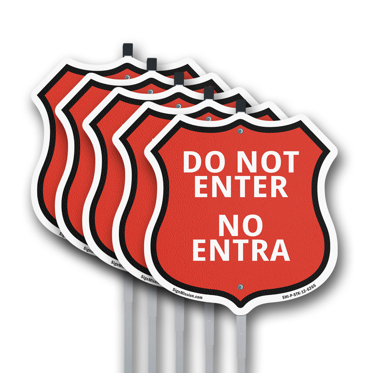 Do Not Enter Bilingual English / Spanish