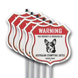 Warning This Property is Protected by Australian Stumpy Tail Cattle