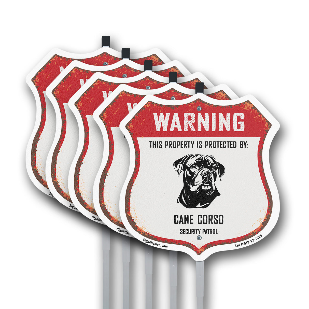 Warning This Property is Protected by Cane Corso