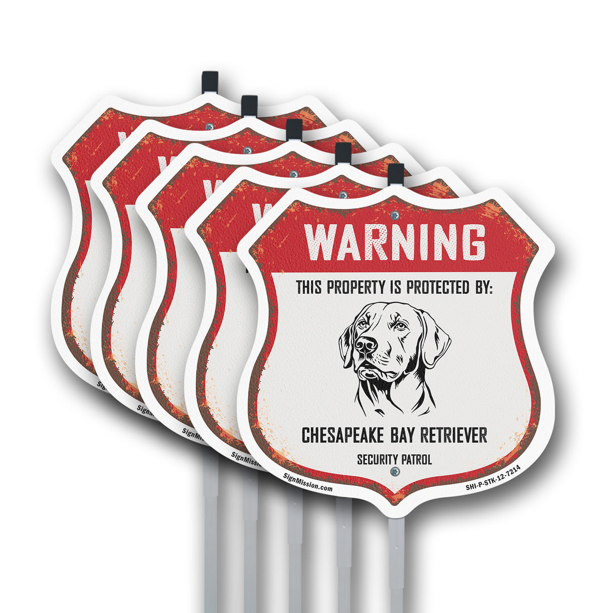 Warning This Property is Protected by Chesapeake Bay Retriever