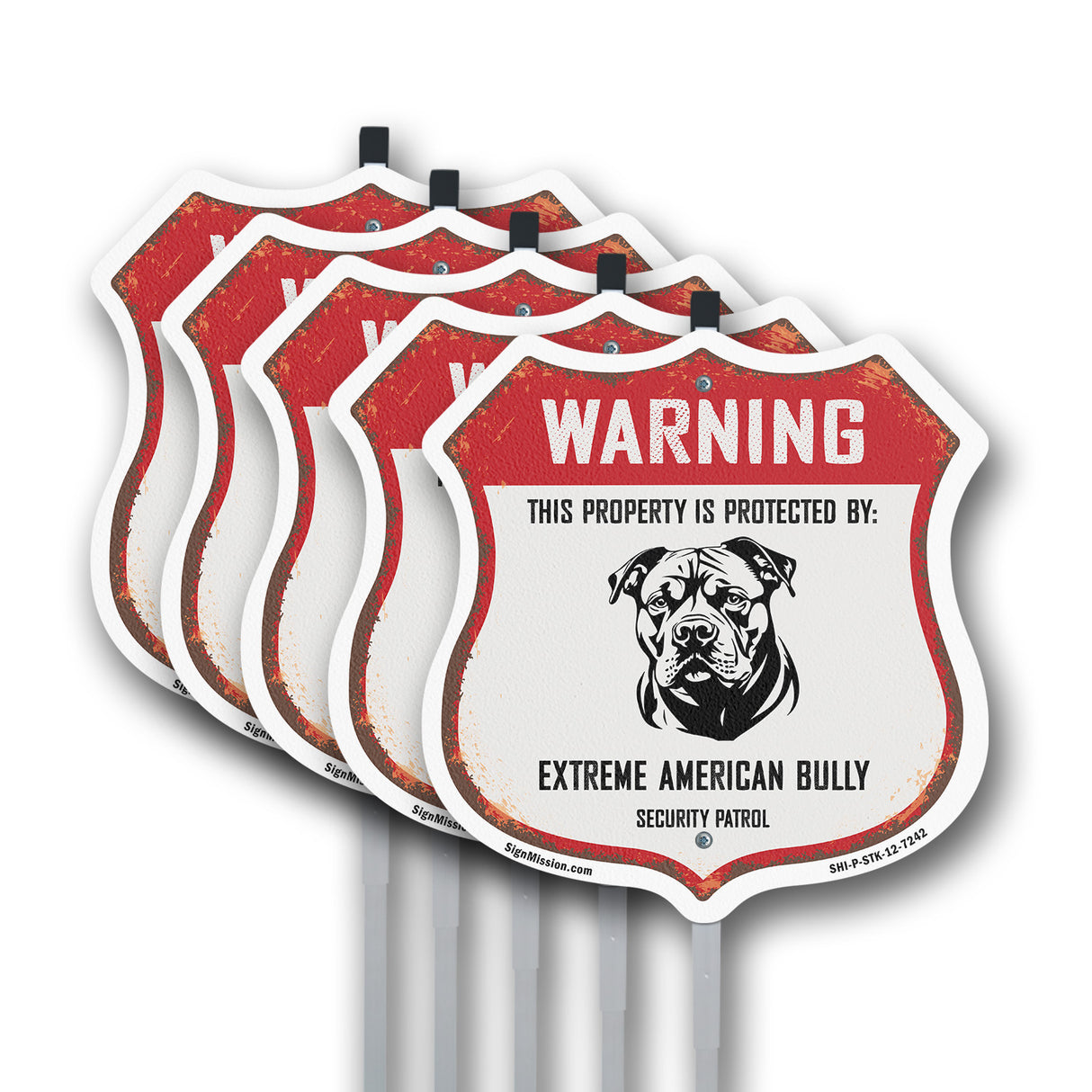 Warning This Property is Protected by Extreme American Bully