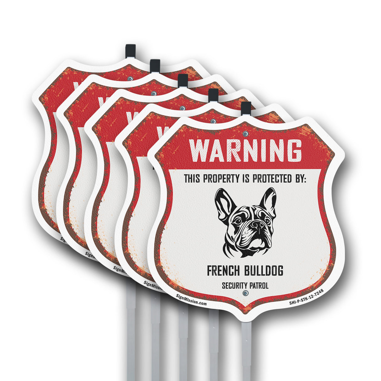 Warning This Property is Protected by French Bulldog