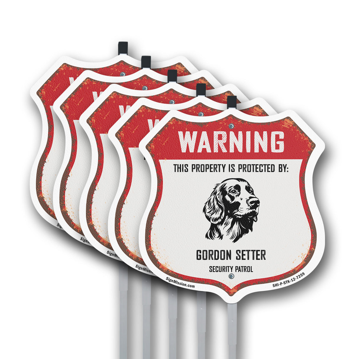 Warning This Property is Protected by Gordon Setter