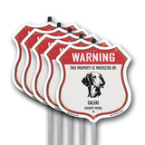 Warning This Property is Protected by Saluki