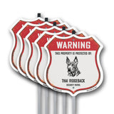Warning This Property is Protected by Thai Ridgeback