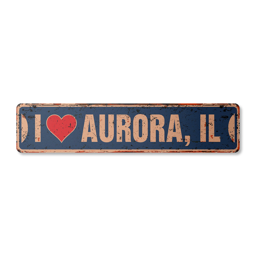 I LOVE AURORA ILLINOIS