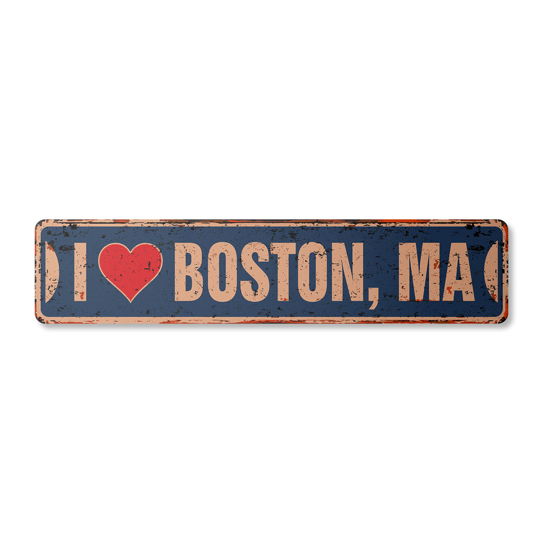 I LOVE BOSTON MASSACHUSETTS