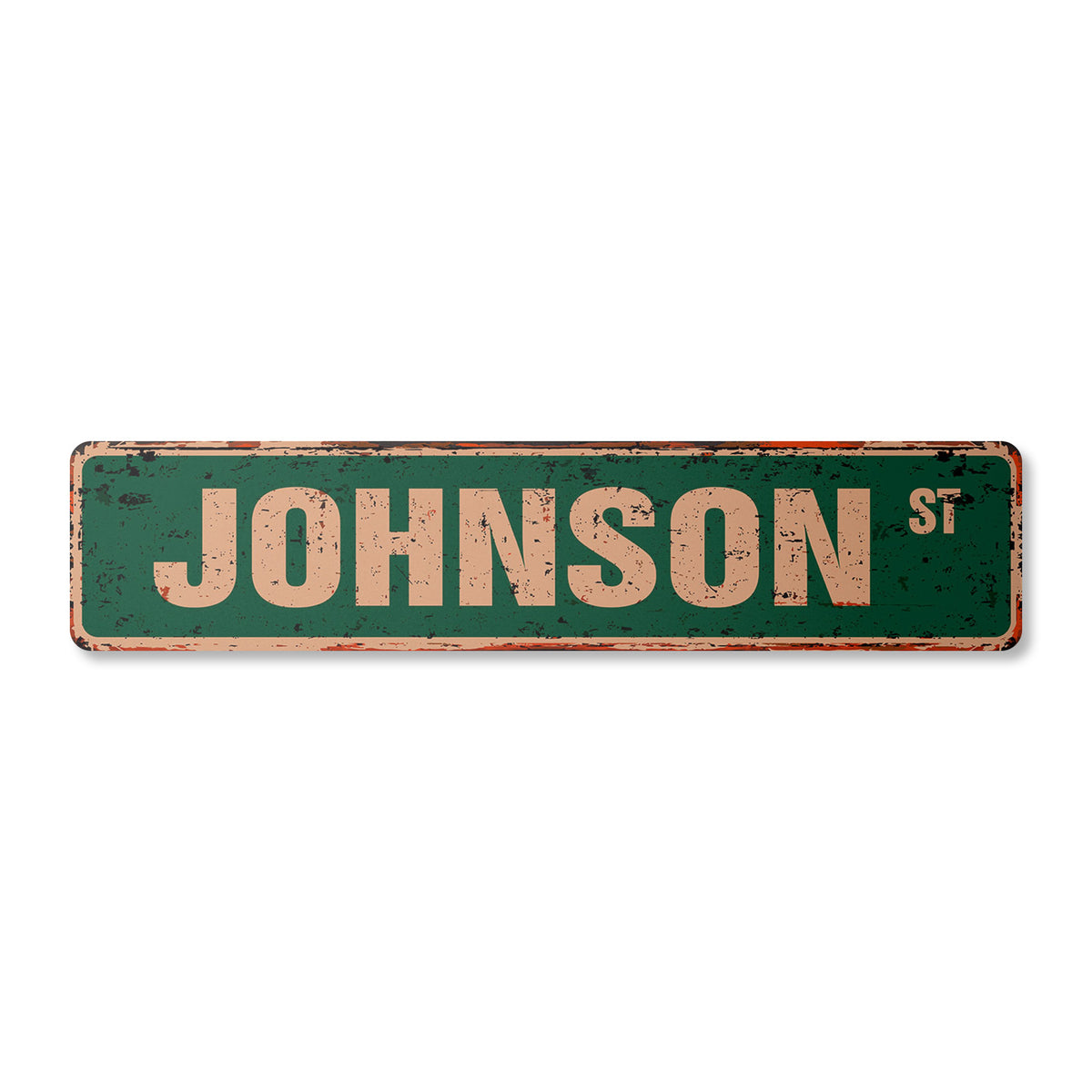 JOHNSON Vintage Metal Street Sign Childrens Name – SignMission