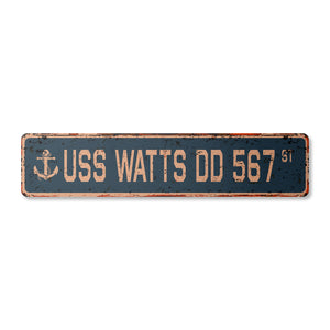 USS WATTS DD 567