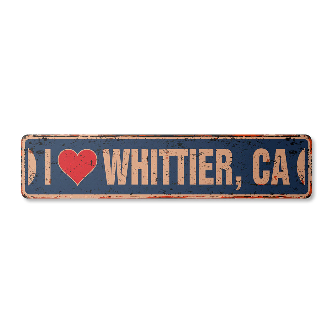 I LOVE WHITTIER CALIFORNIA