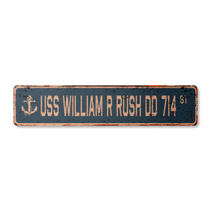 USS WILLIAM R RUSH DD 714