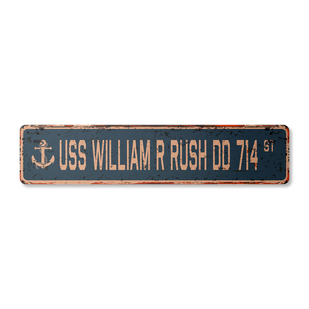 USS WILLIAM R RUSH DD 714