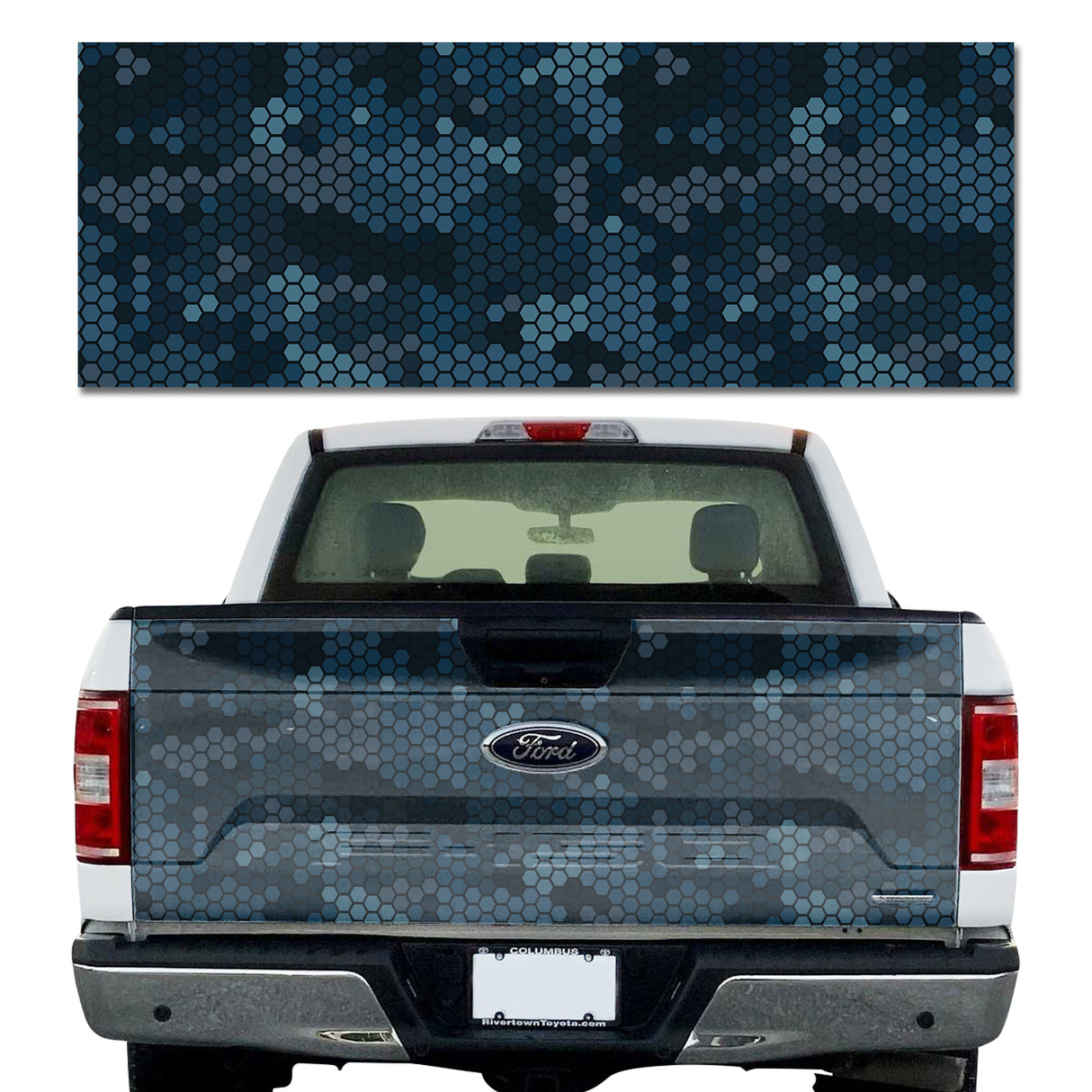 Blue Hexa Camo