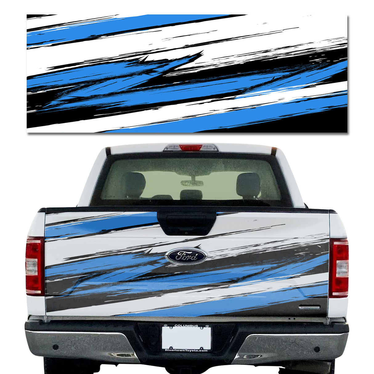 Grunge Stripe Blue