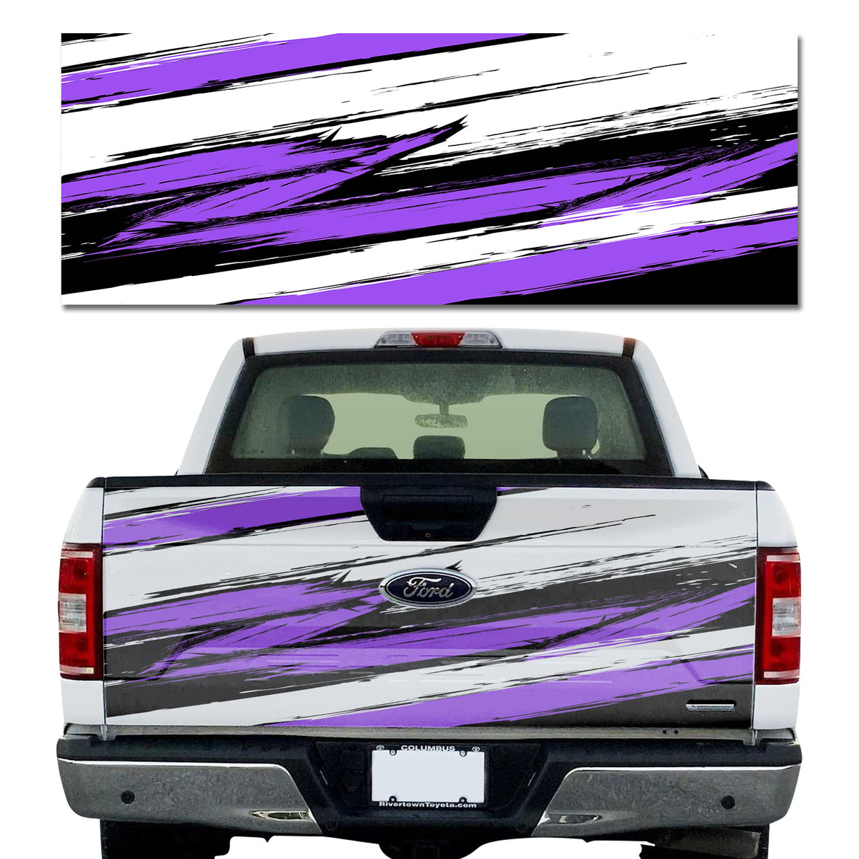Grunge Stripe Purple