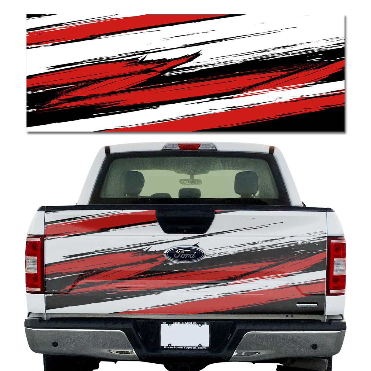 Grunge Stripe Red