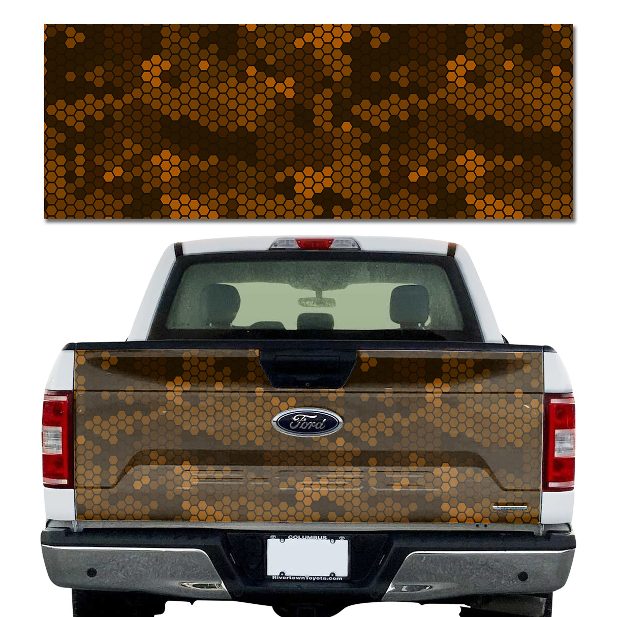 Orange Hexa Camo