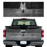 Wolf Peeking Over