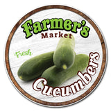 Farmer's Market Cucumbers Circle