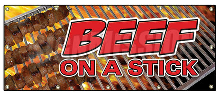 Beef On A Stick Banner