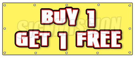 Buy 1 Get 1 Free Banner