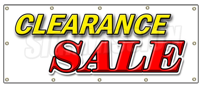 Clearance Sale Sign Banner for Clothing Shop Stock Image - Image of frenzy,  signage: 106662969