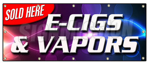 E-Cigs & Vapors Sold Banner