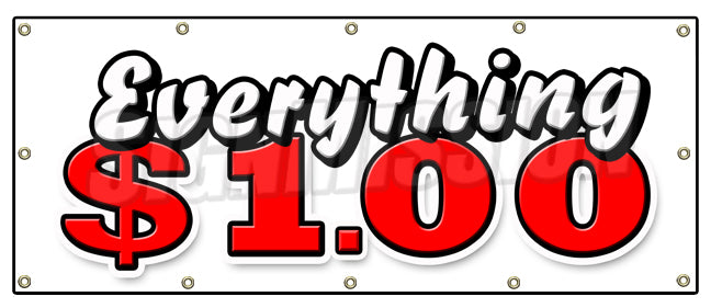 Everything 1 Dollar Banner