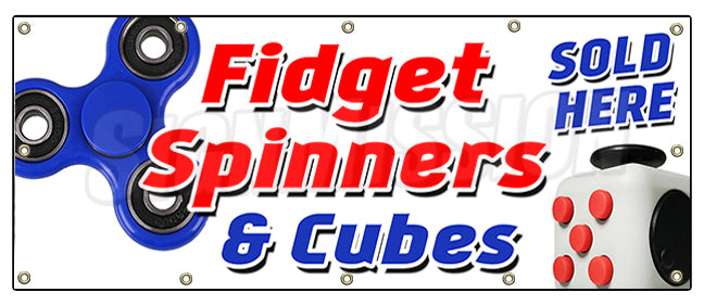Fidget Spinner and Cube Banner