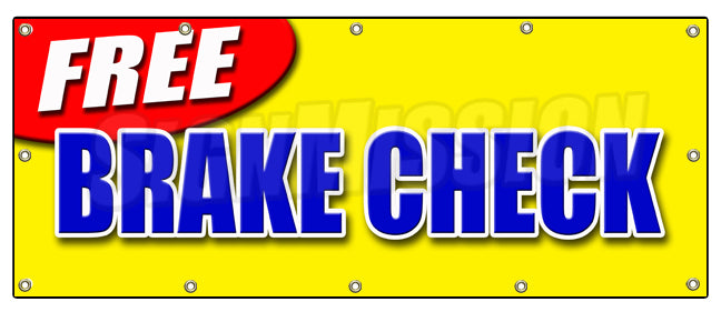Free Brake Check Banner