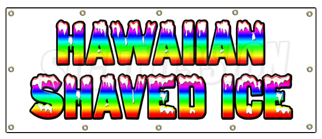 Hawaiian Shaved Ice Banner