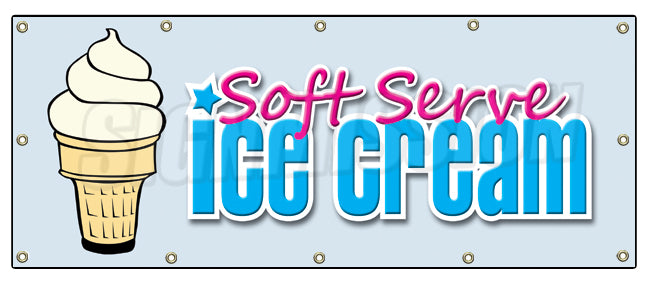 Soft Serve Vanilla Banner