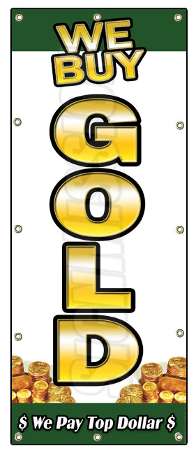 We Buy Gold 1 Vertical Banner