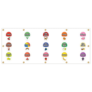 15 Flavors Snow Cone Banner