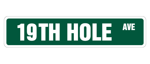 19th Hole Street Vinyl Decal Sticker