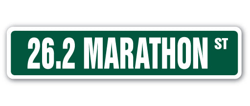 26.2 MARATHON Street Sign