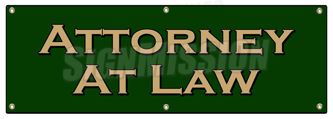 Attorney At Law Banner