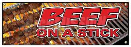 Beef On A Stick Banner