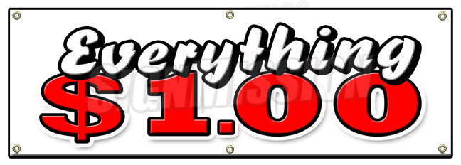 Everything 1 Dollar Banner