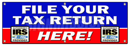 File Your Tax Return Here Banner