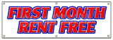First Month Rent Free Banner