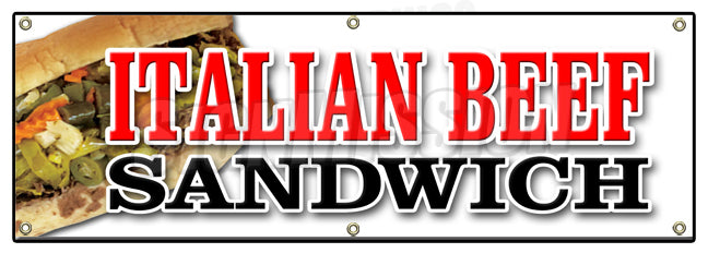 Italian Beef Sandwich Banner