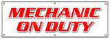 Mechanic On Duty Banner