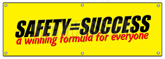 Safety Success Winning Form Banner