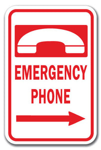 Emergency Phone w/ right arrow